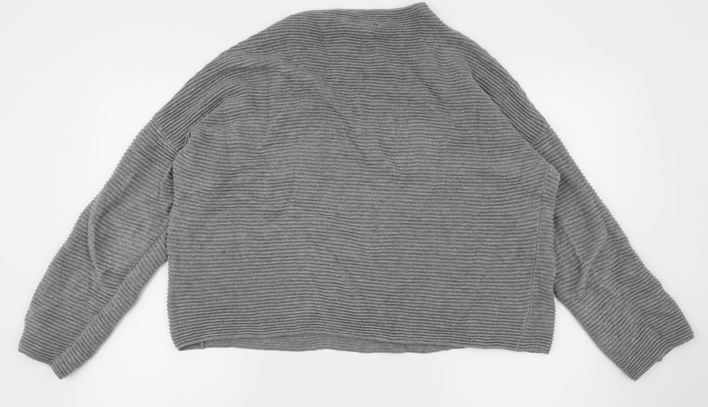 H&M Womens Grey   Pullover Jumper Size M
