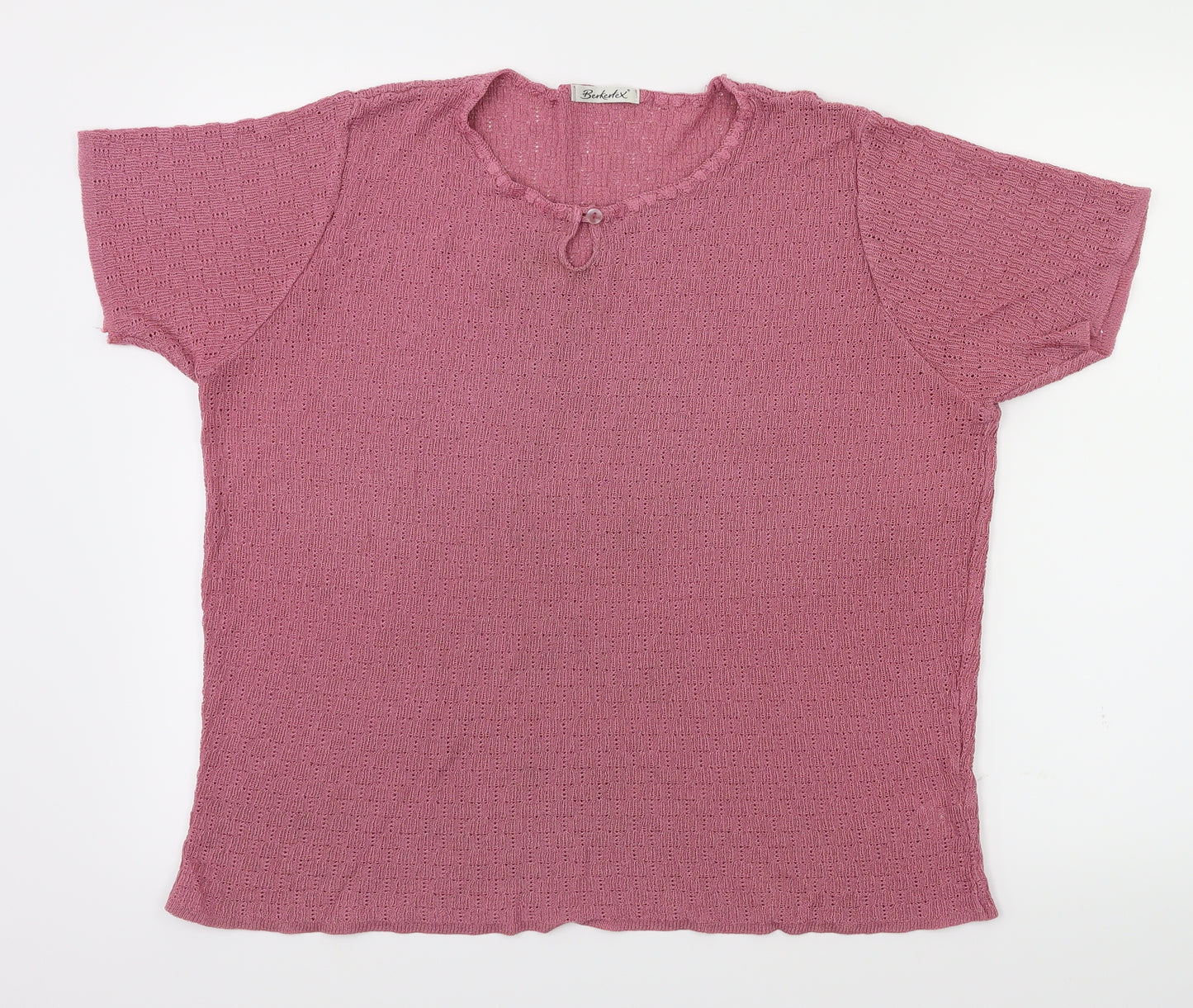 Berkertex Womens Pink   Basic T-Shirt Size 18