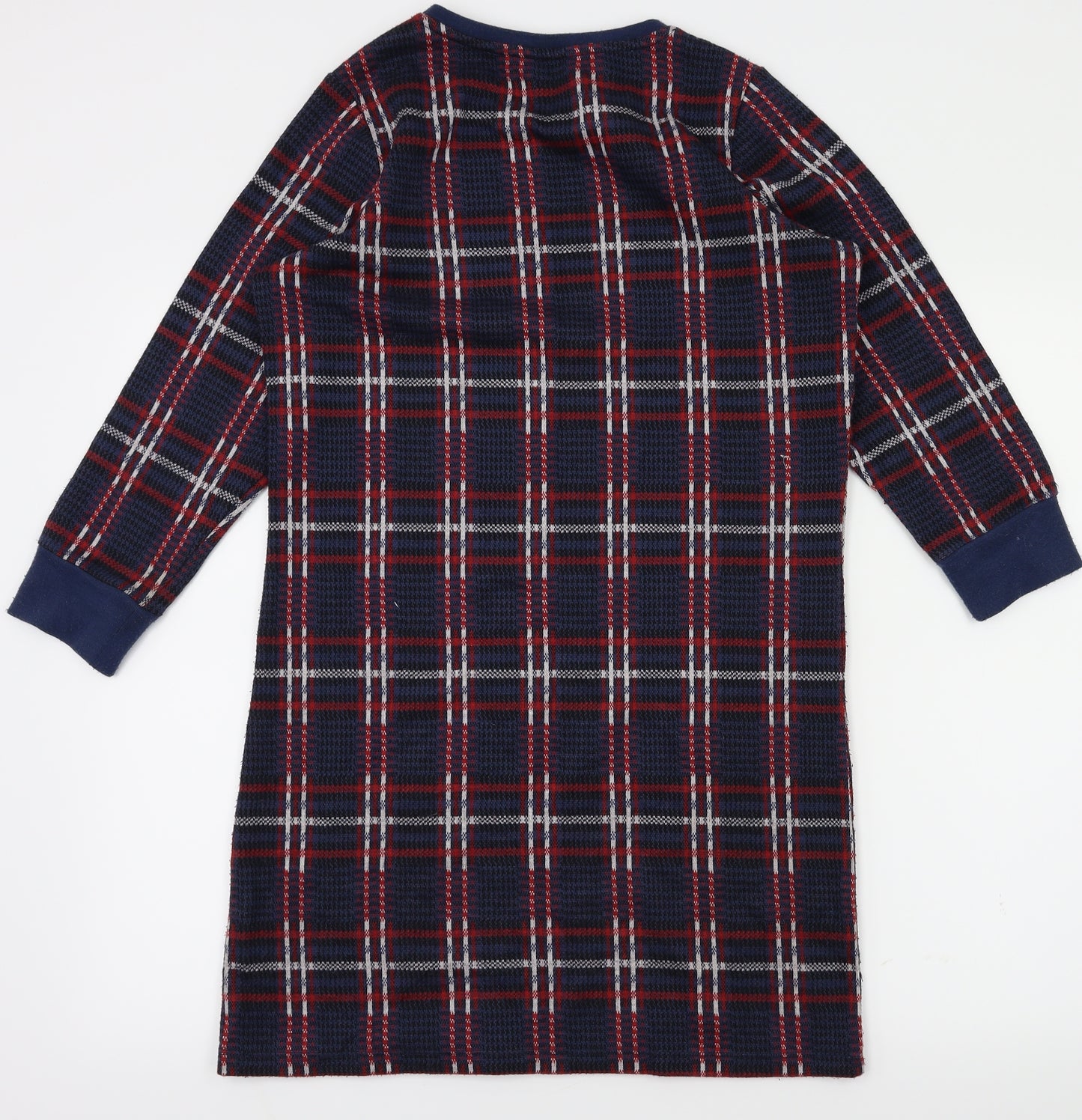 TU Womens Blue Check  A-Line  Size 6