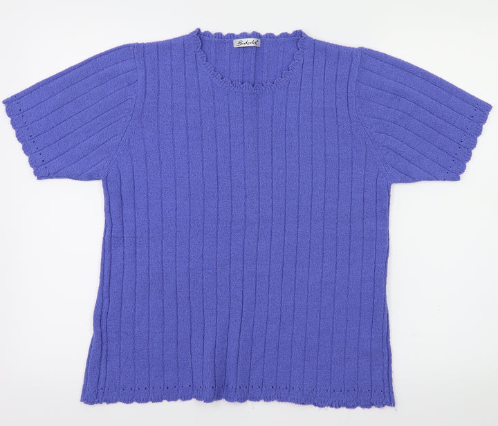 Berkertex Womens Blue Pullover Jumper Size 10
