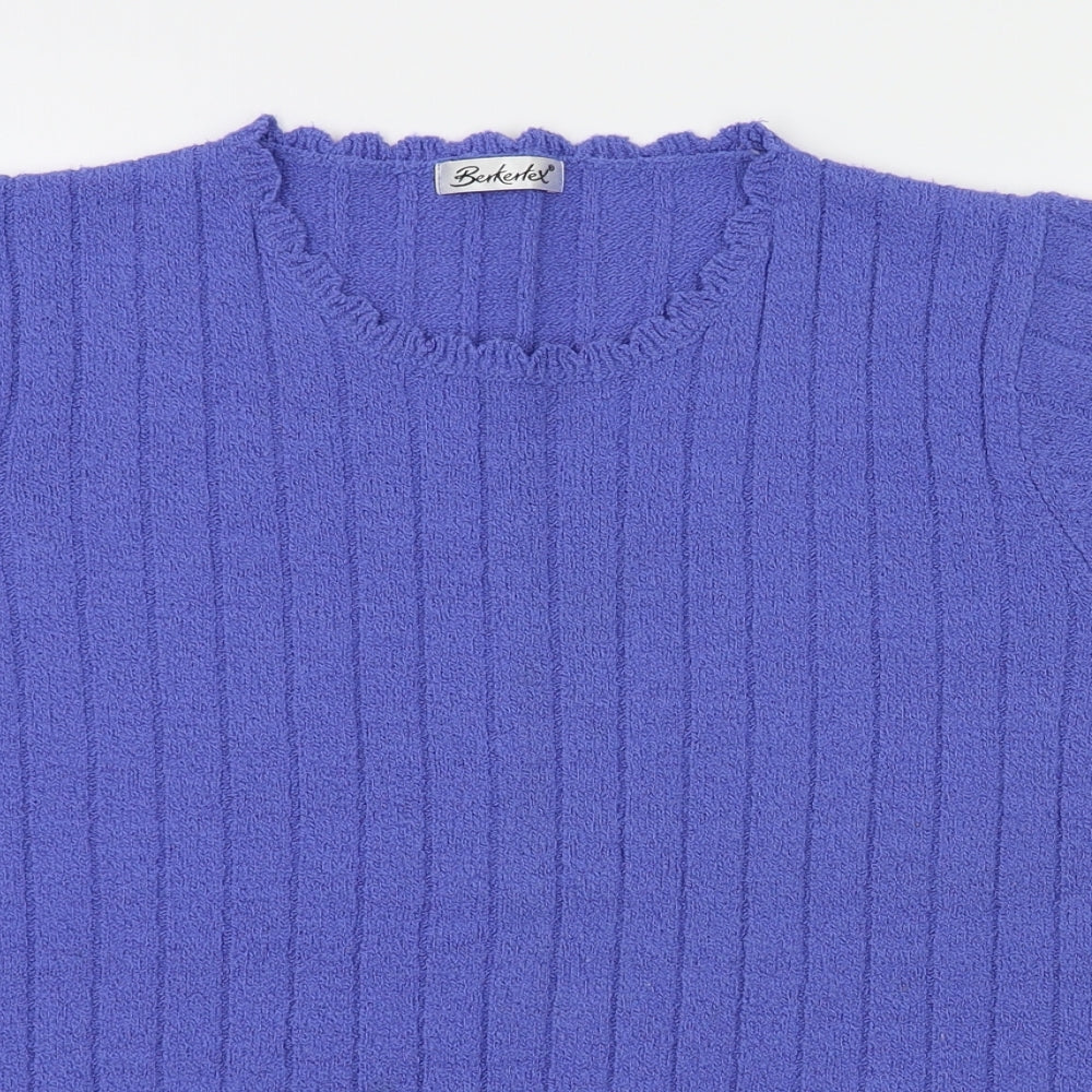 Berkertex Womens Blue   Pullover Jumper Size 10