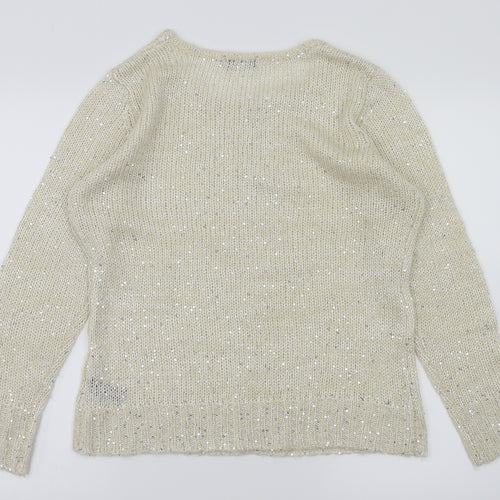 M&Co Womens Ivory   Pullover Jumper Size L