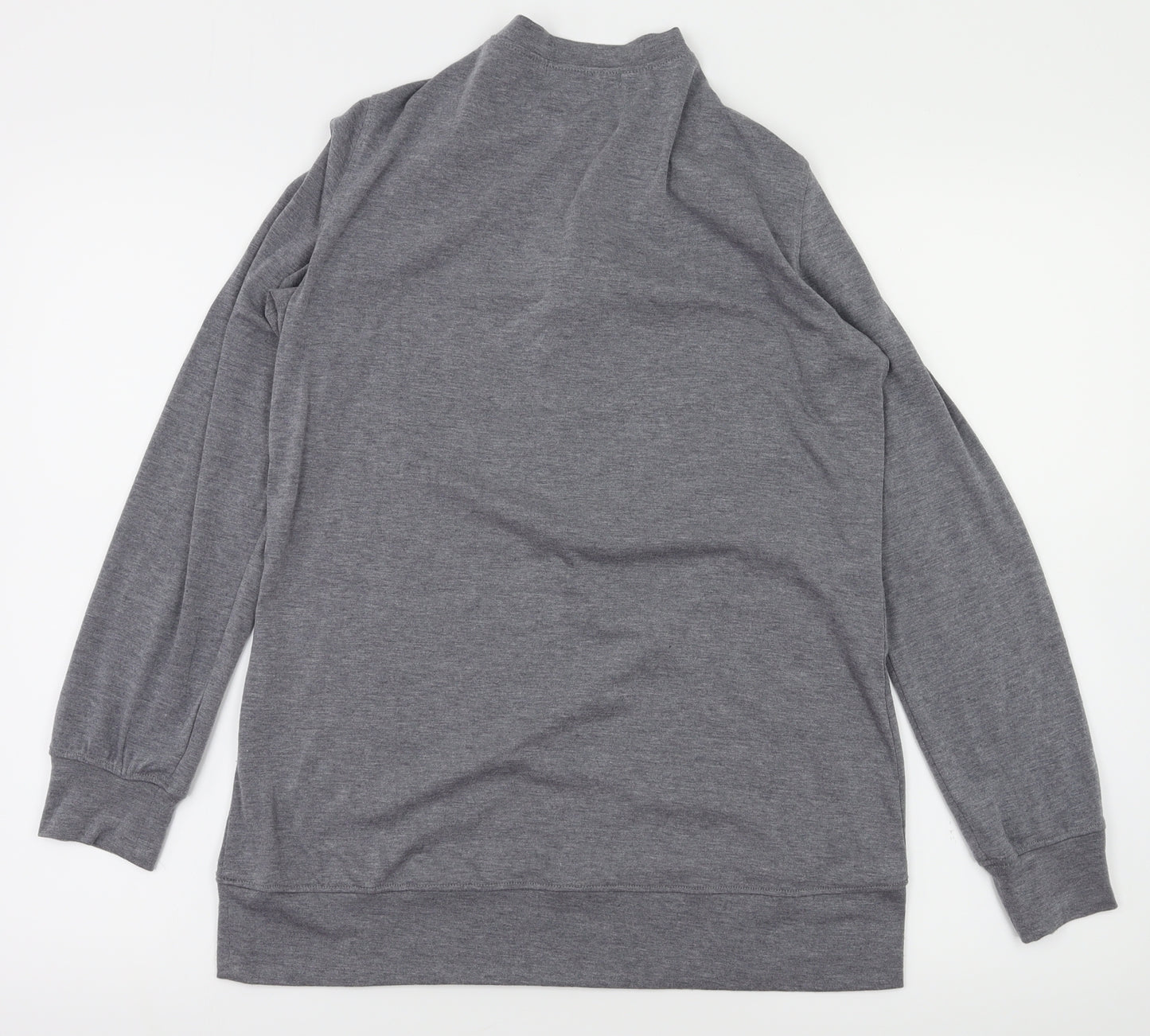 MissLook Womens Grey   Full Zip Jumper Size S