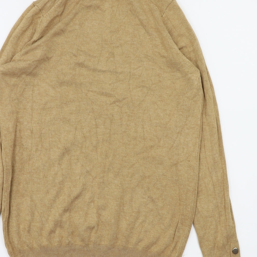 Zara Womens Beige   Basic T-Shirt Size S