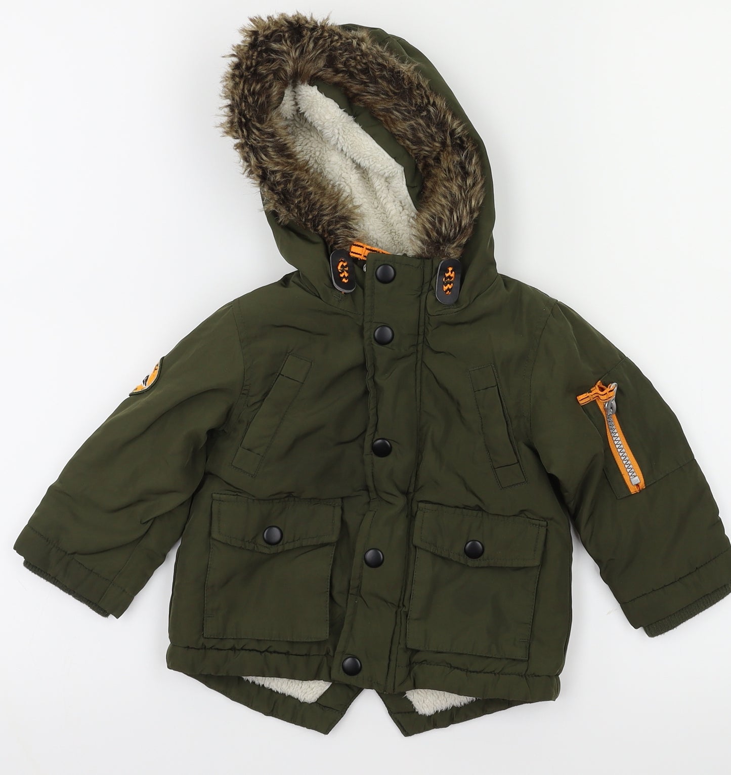 Mini Rebel  Green Ikat  Basic Coat Coat Size 9-12 Months