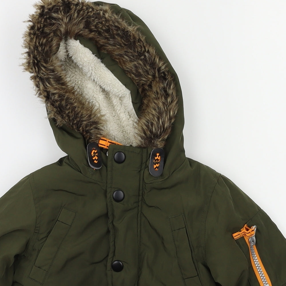Mini Rebel  Green Ikat  Basic Coat Coat Size 9-12 Months