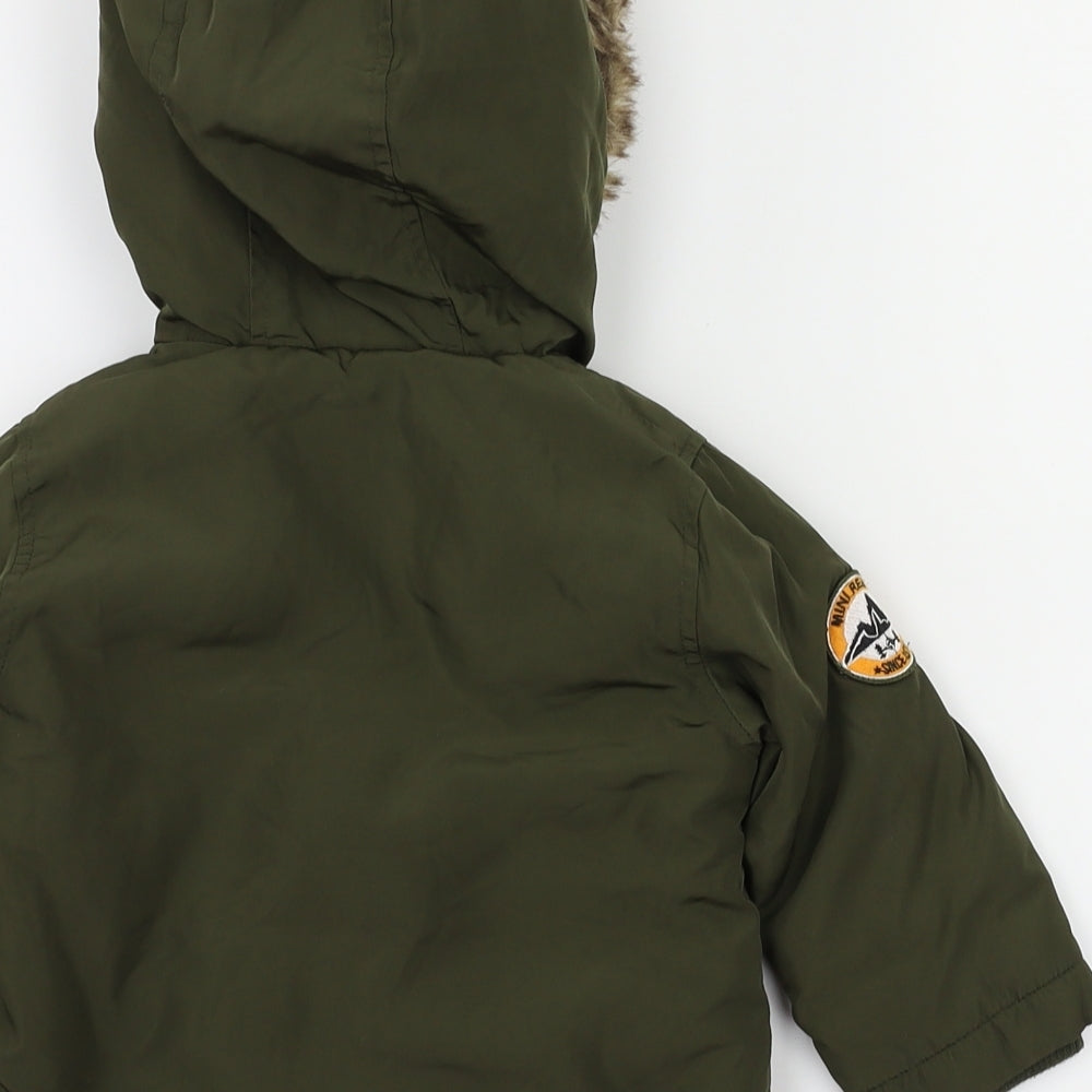 Mini Rebel  Green Ikat  Basic Coat Coat Size 9-12 Months
