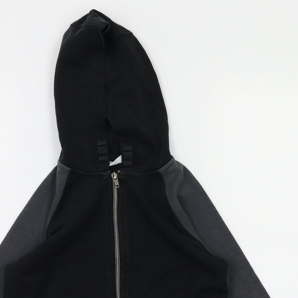 F&F Boys Black   Full Zip Hoodie Size 7-8 Years