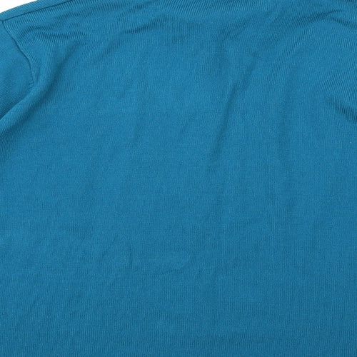 Angelina Azani Womens Blue  Knit Pullover Jumper Size L