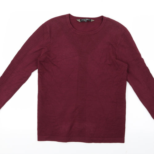 Principles Womens Purple  Knit Pullover Jumper Size 12