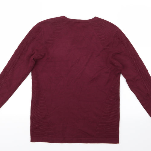 Principles Womens Purple  Knit Pullover Jumper Size 12
