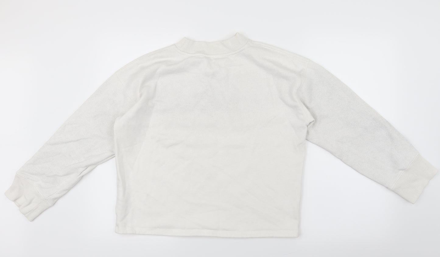 Calvin Klein Womens White  Knit Pullover Jumper Size M