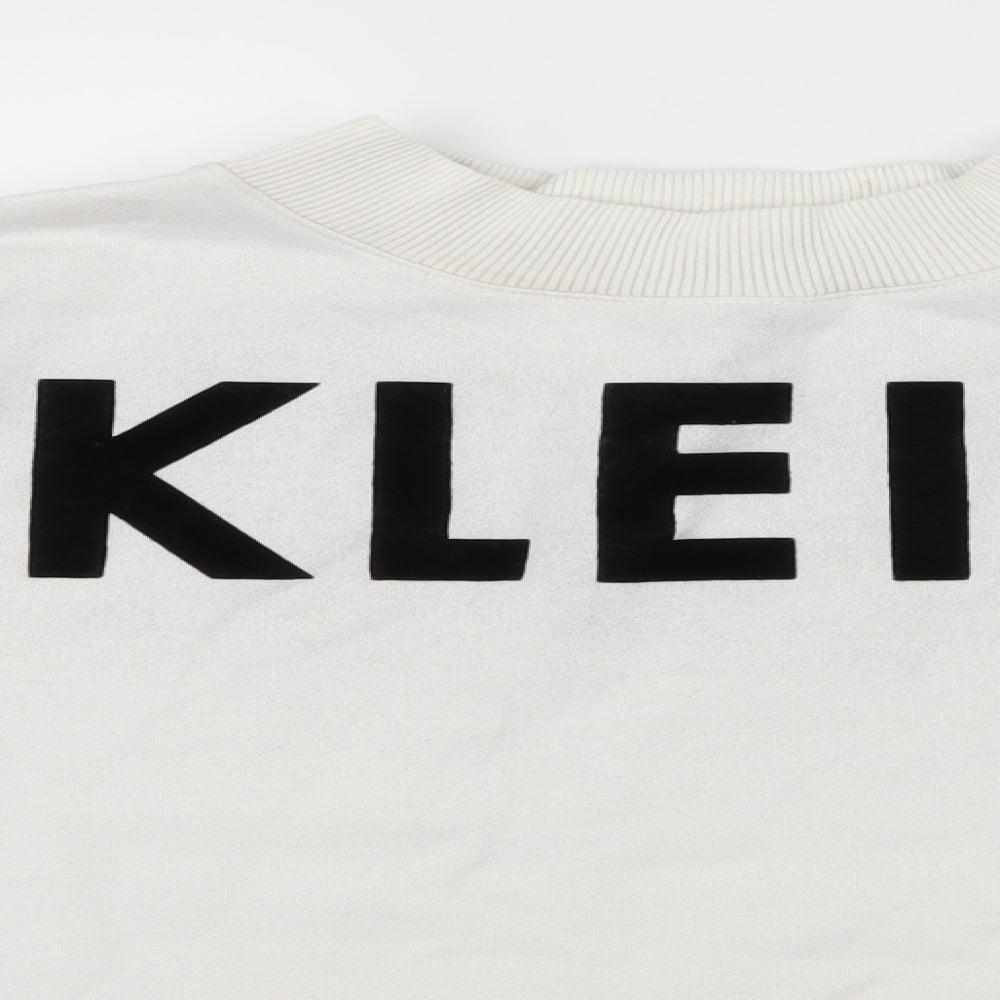 Calvin Klein Womens White  Knit Pullover Jumper Size M