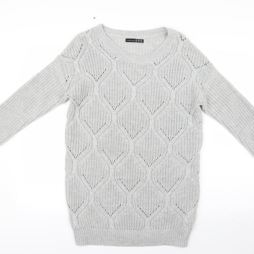 Atmosphere Womens Grey  Knit Pullover Jumper Size 10