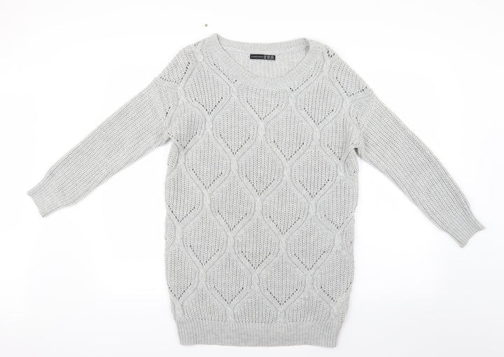 Atmosphere Womens Grey  Knit Pullover Jumper Size 10