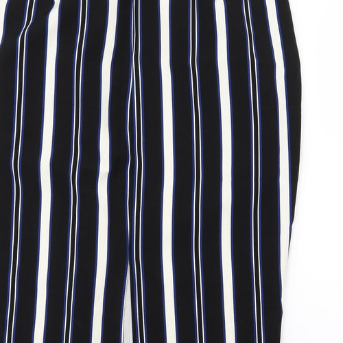 River Island Womens Black Striped  Straight & Pencil Skirt Size 16