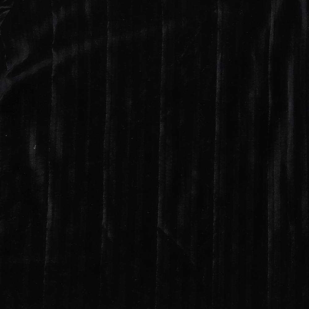 Per Una Womens Black  Velvet Basic Blouse Size 12