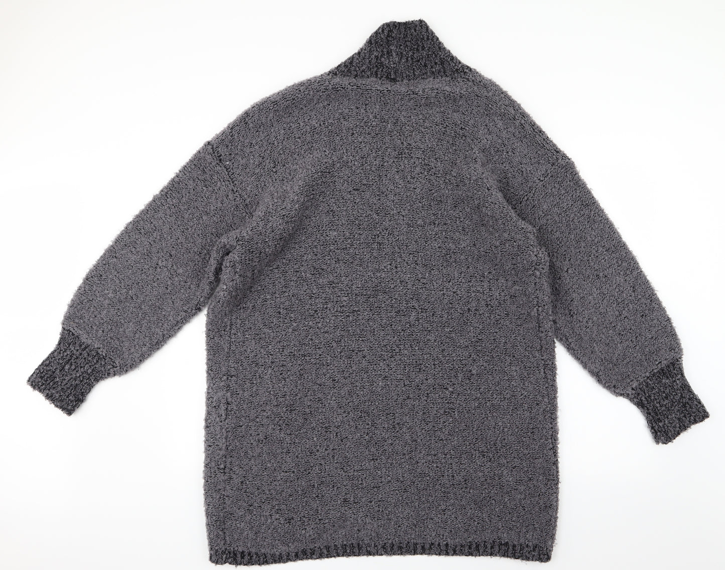 Amani Womens Grey  Knit Cardigan Jumper Size 14