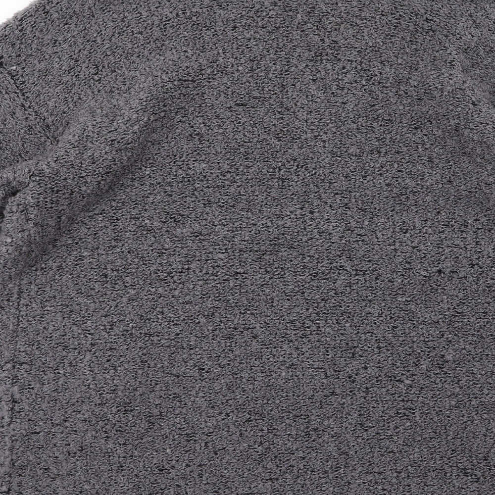 Amani Womens Grey  Knit Cardigan Jumper Size 14