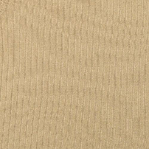 BHS Womens Beige  Knit Basic T-Shirt Size 18