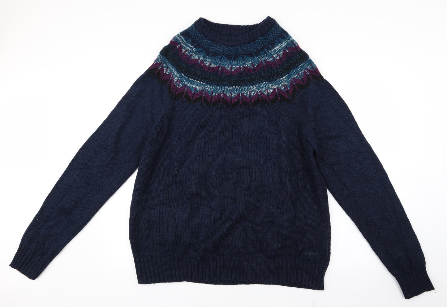 Lee Cooper Mens Blue  Knit Pullover Jumper Size XL