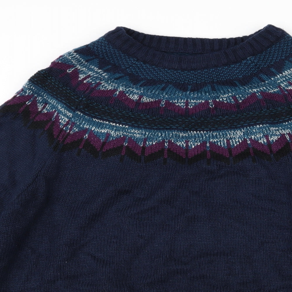 Lee Cooper Mens Blue  Knit Pullover Jumper Size XL