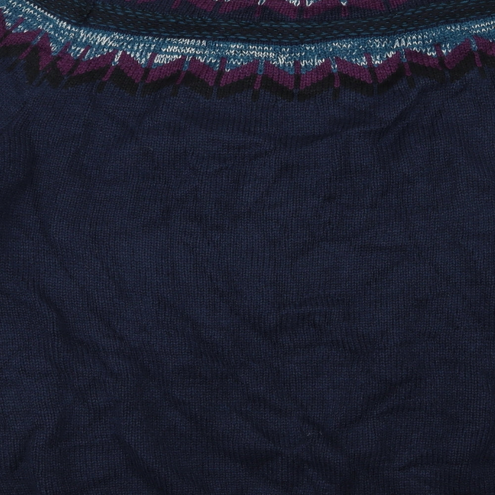 Lee Cooper Mens Blue  Knit Pullover Jumper Size XL