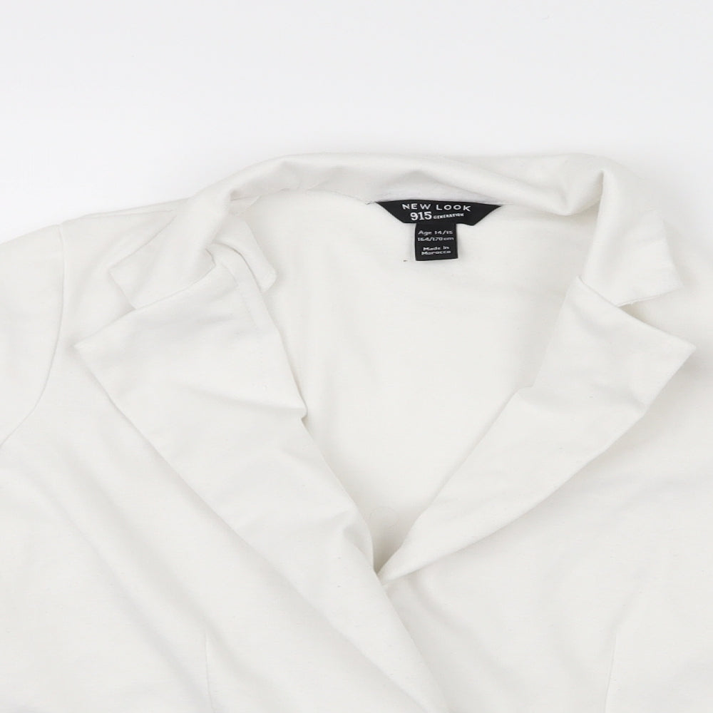 New Look Girls White   Jacket  Size 14-15 Years