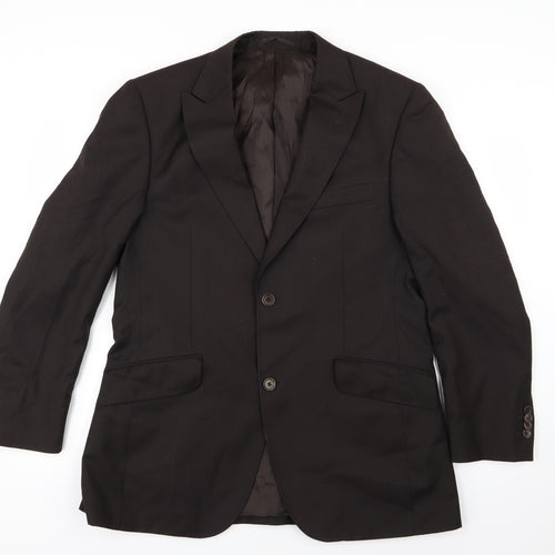 Jones Mens Black   Jacket Suit Jacket Size 38