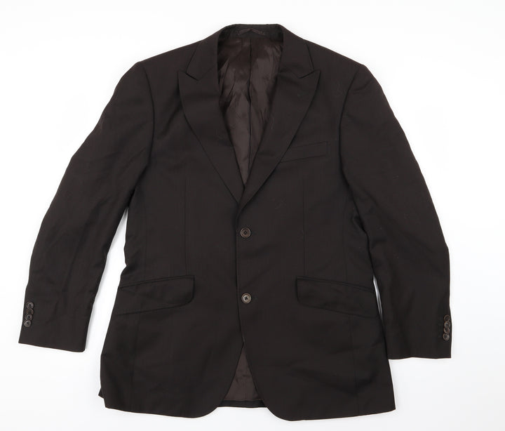 Jones Mens Black   Jacket Suit Jacket Size 38