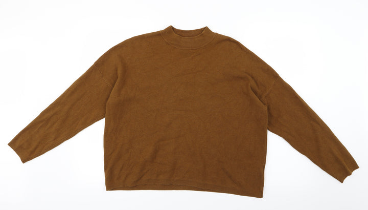 H&M Womens Brown  Knit Pullover Jumper Size M