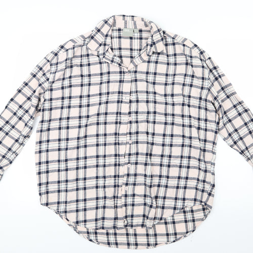 ASOS Womens Pink Check  Basic Button-Up Size 8