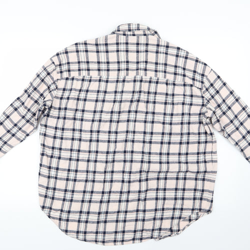 ASOS Womens Pink Check  Basic Button-Up Size 8