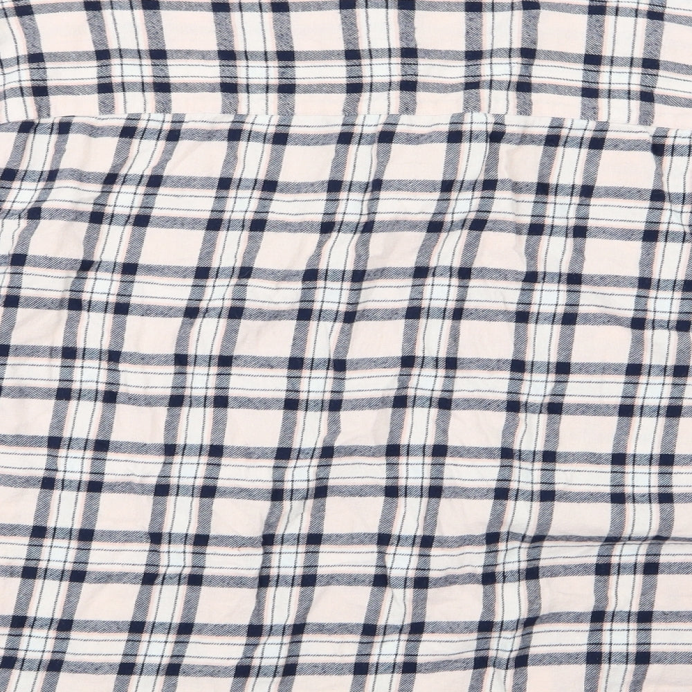 ASOS Womens Pink Check  Basic Button-Up Size 8