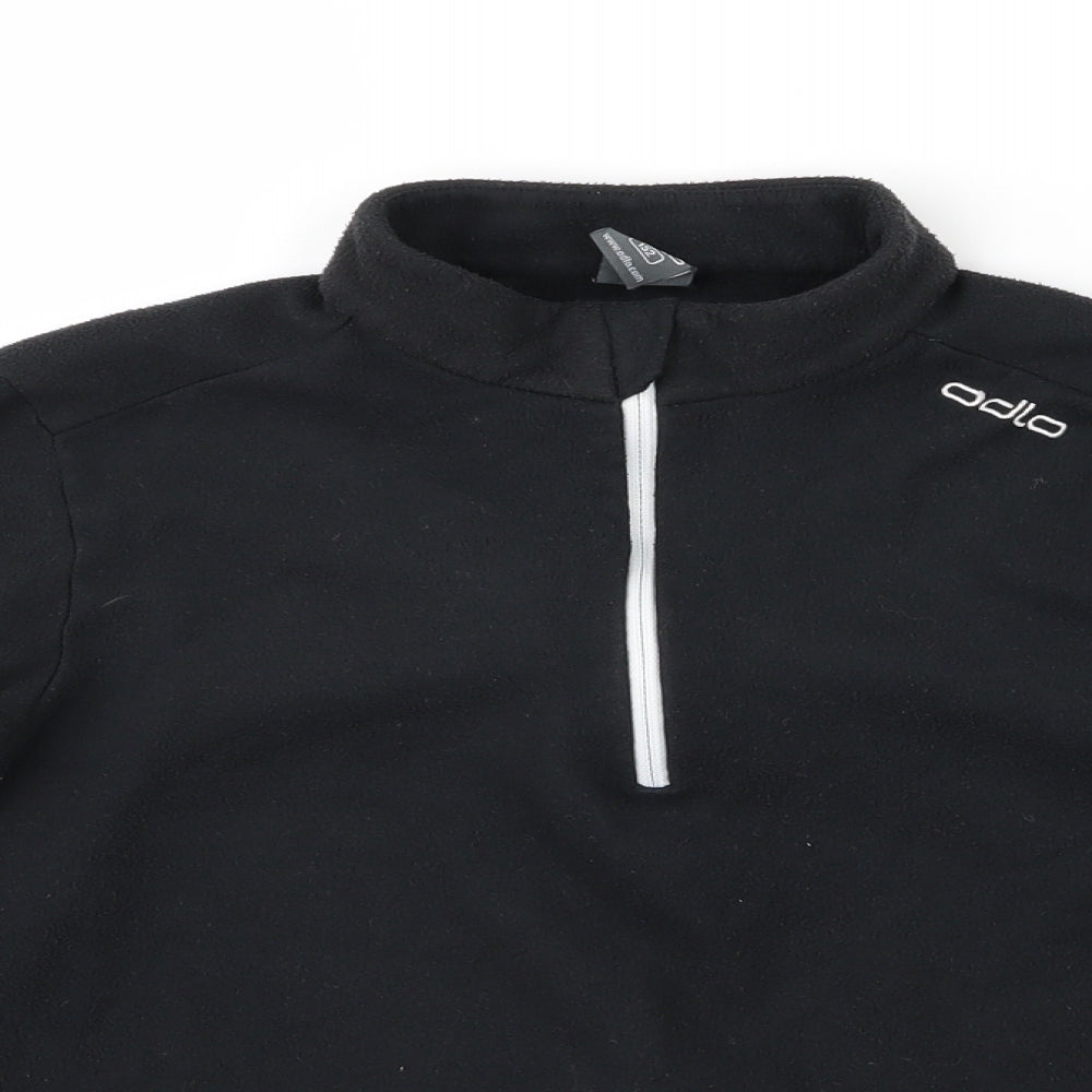 Odlo Boys Black   Jacket  Size 12 Years