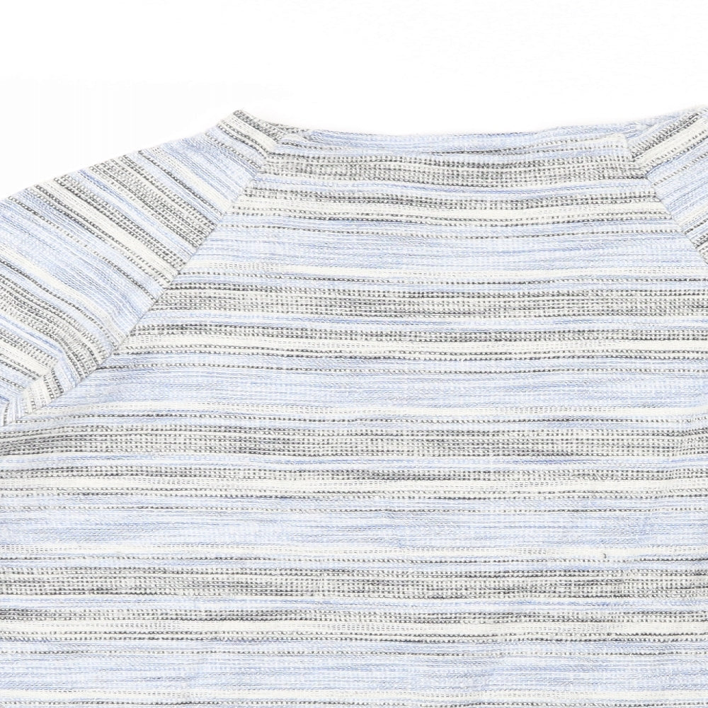 Oasis Womens Blue  Knit Pullover Jumper Size L