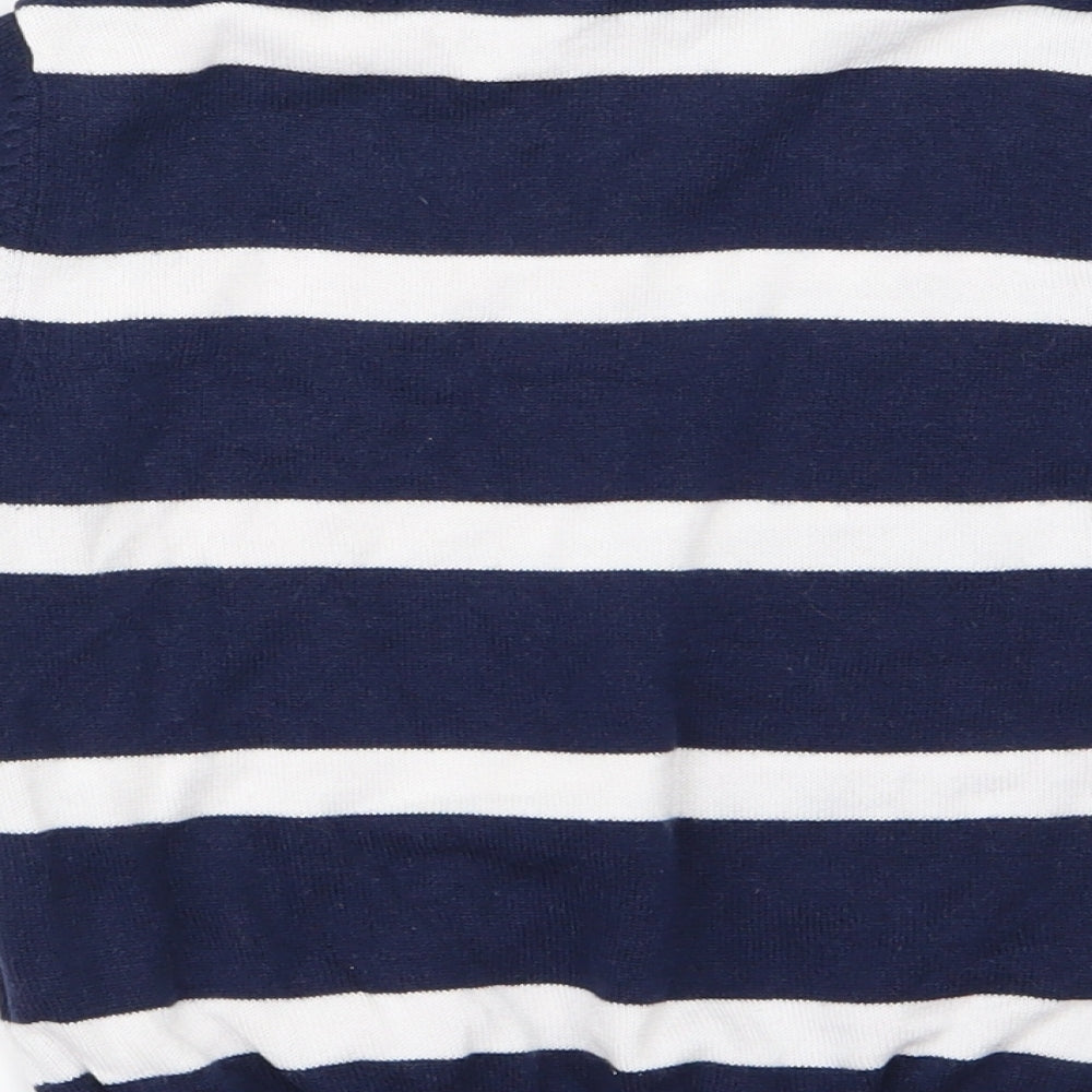 H&M Boys Blue Striped  Pullover Jumper Size 5-6 Years