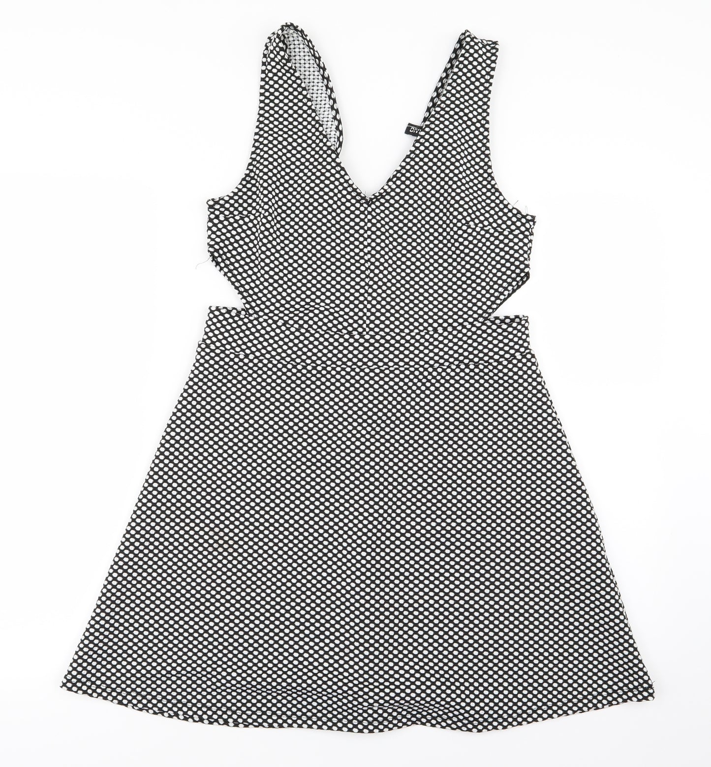 Divided by H&M Womens White Polka Dot  Mini  Size 10