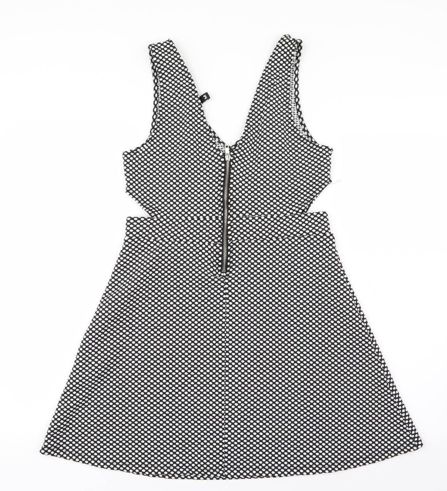Divided by H&M Womens White Polka Dot  Mini  Size 10