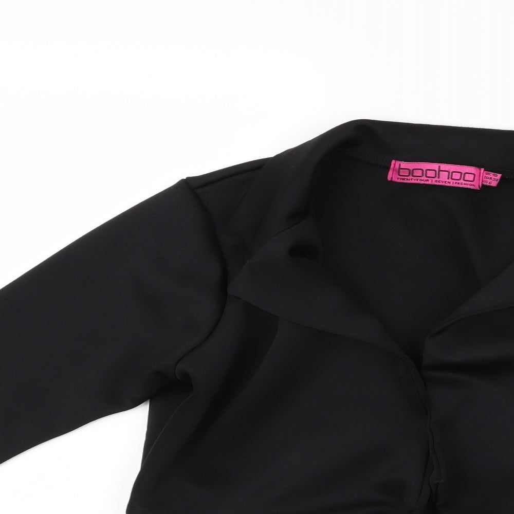 Boohoo Womens Black   Jacket  Size 10