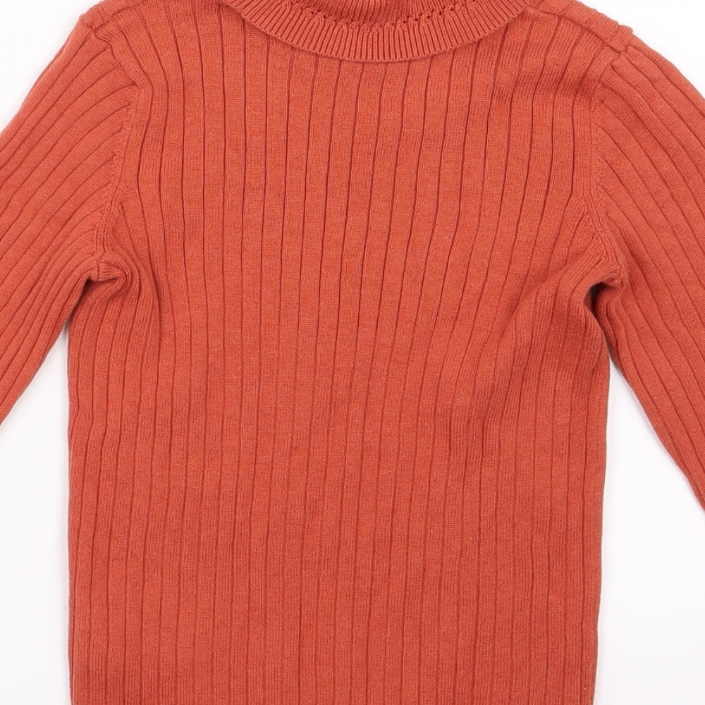 George Girls Orange   Pullover Jumper Size 8-9 Years