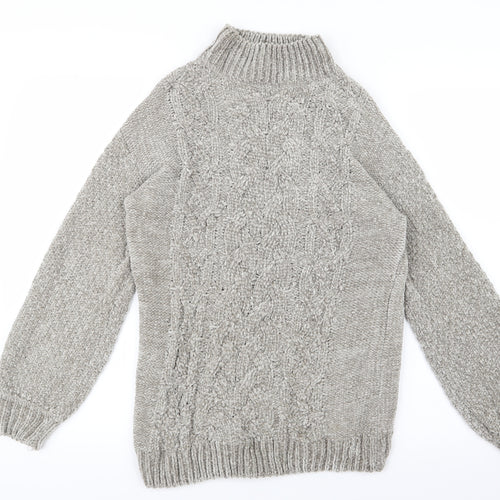 Primark Womens Grey  Knit Pullover Jumper Size 4