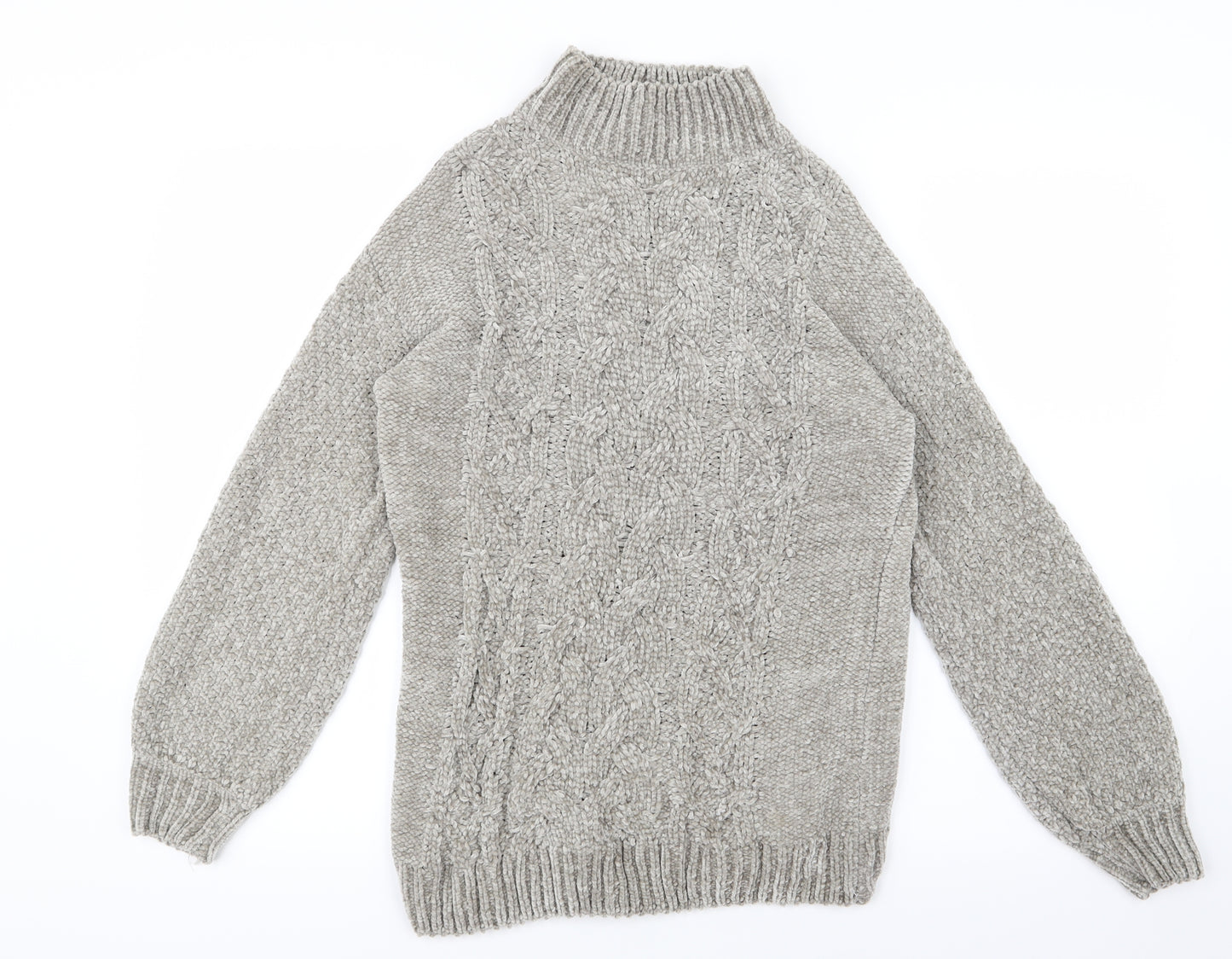 Primark Womens Grey  Knit Pullover Jumper Size 4