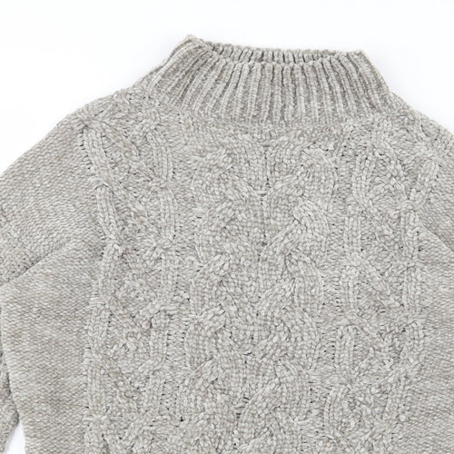 Primark Womens Grey  Knit Pullover Jumper Size 4