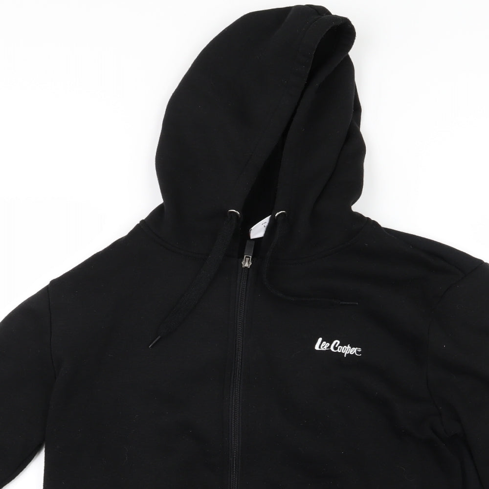 Lee Cooper Womens Black   Full Zip Hoodie Size 12