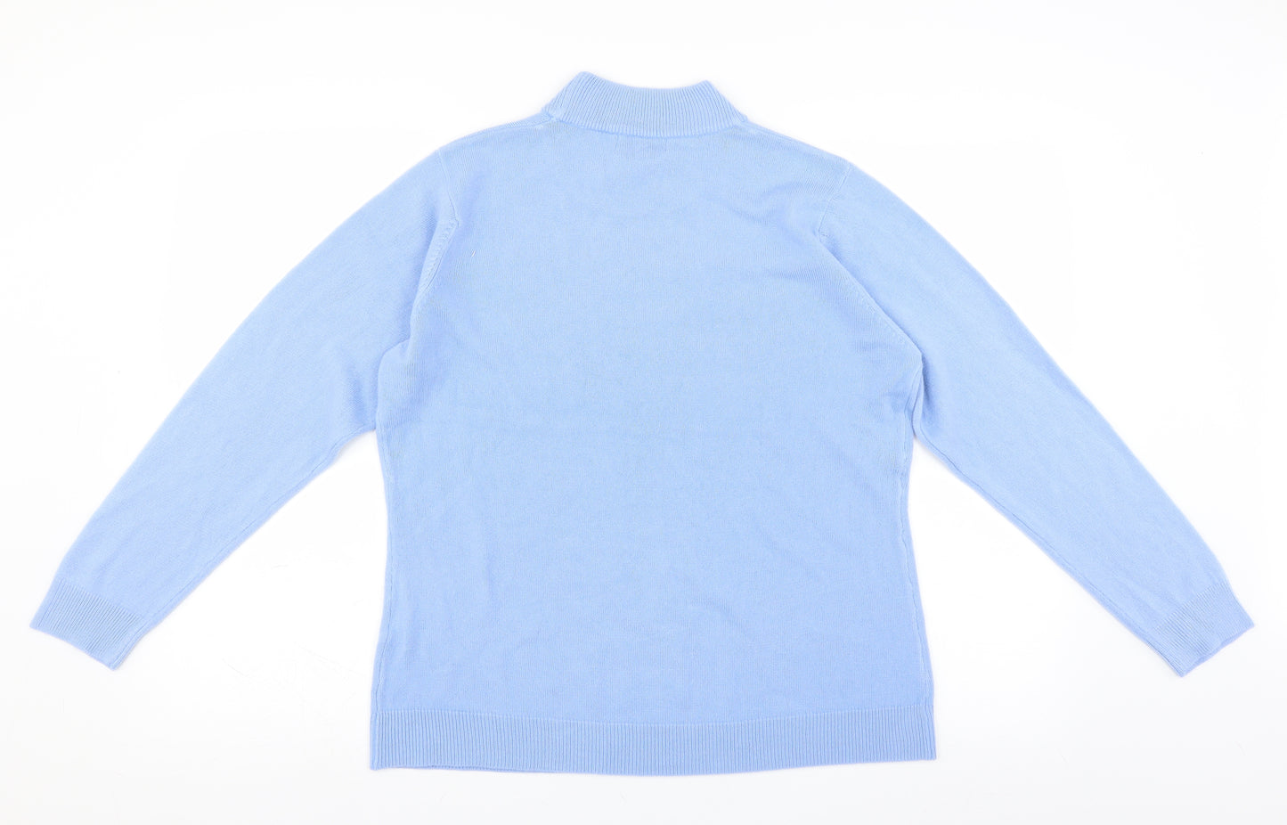 First Avenue Womens Blue   Pullover Jumper Size L