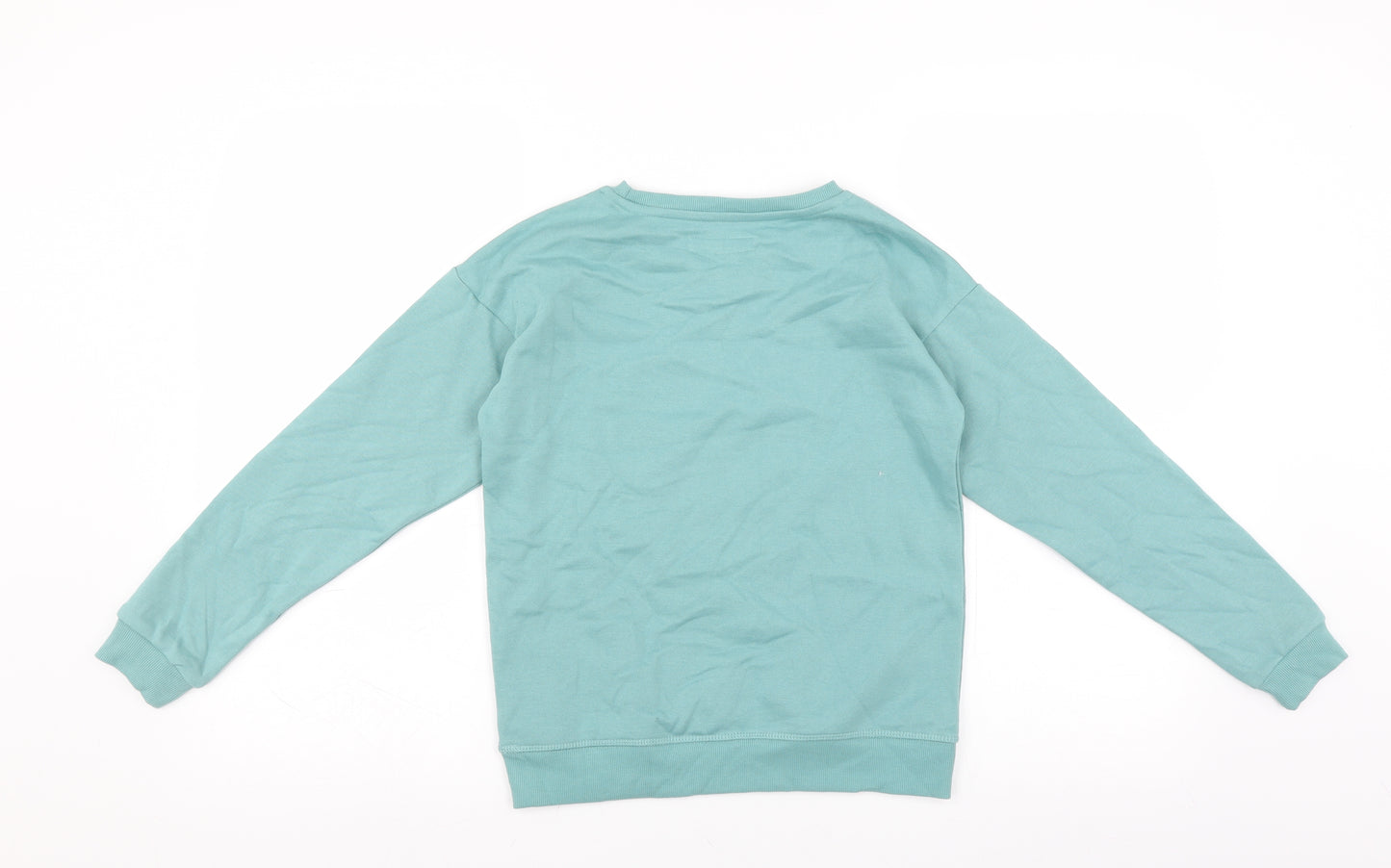 Primark Girls Green   Pullover Sweatshirt Size 10-11 Years  - Believe In Your Dreams
