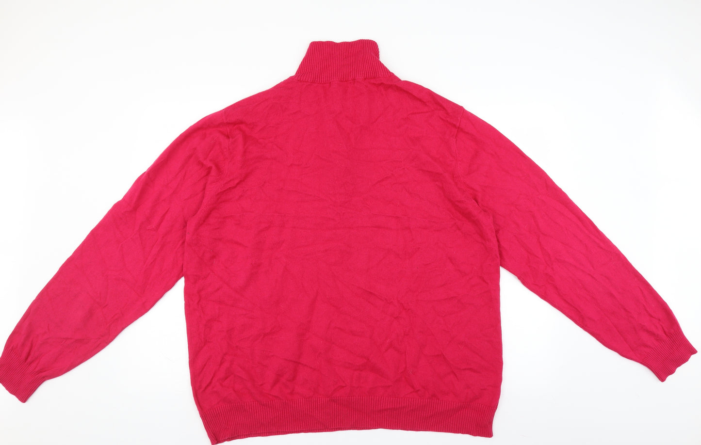 Woolovers Mens Pink   Pullover Jumper Size XL