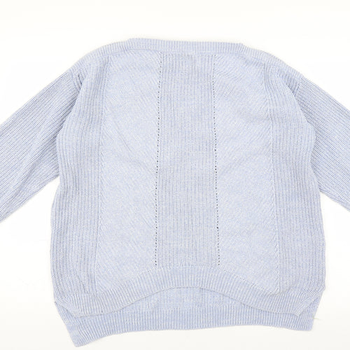 Marks and Spencer Womens Blue   Pullover Jumper Size L
