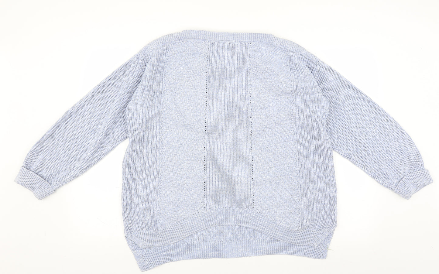 Marks and Spencer Womens Blue   Pullover Jumper Size L